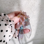 【桜の宝石】耳飾り　蝶　さくら　サクラ　春　ミュシャ　モネ　ゴッホ　フェルメール