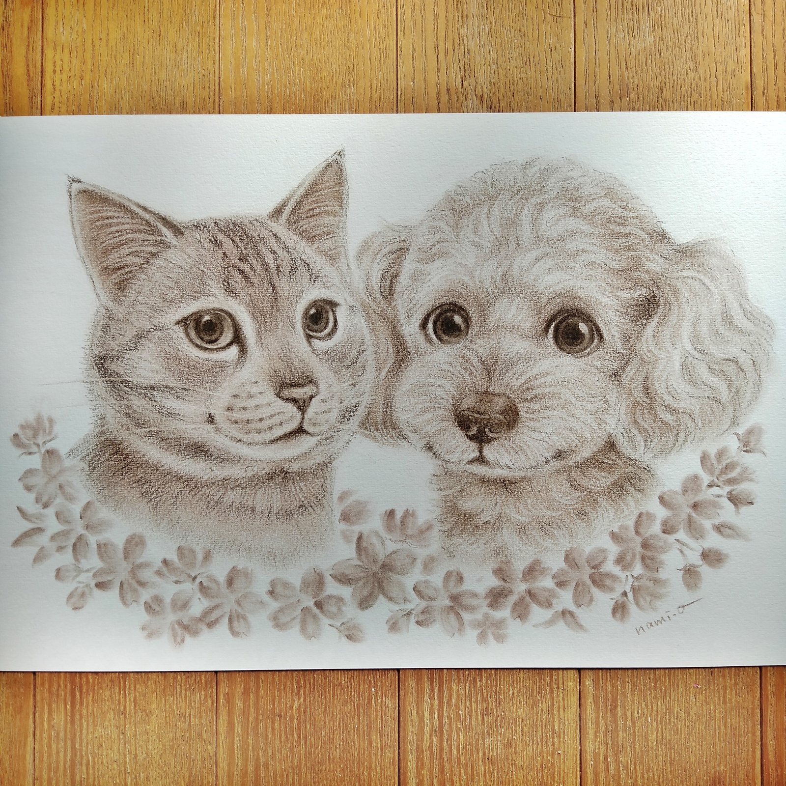 うちの子 似顔絵 ♡ ペット (犬・猫・ハムスター・うさぎ ) 手描き