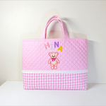 naachai様★ピンクチェック【両面刺繍！】