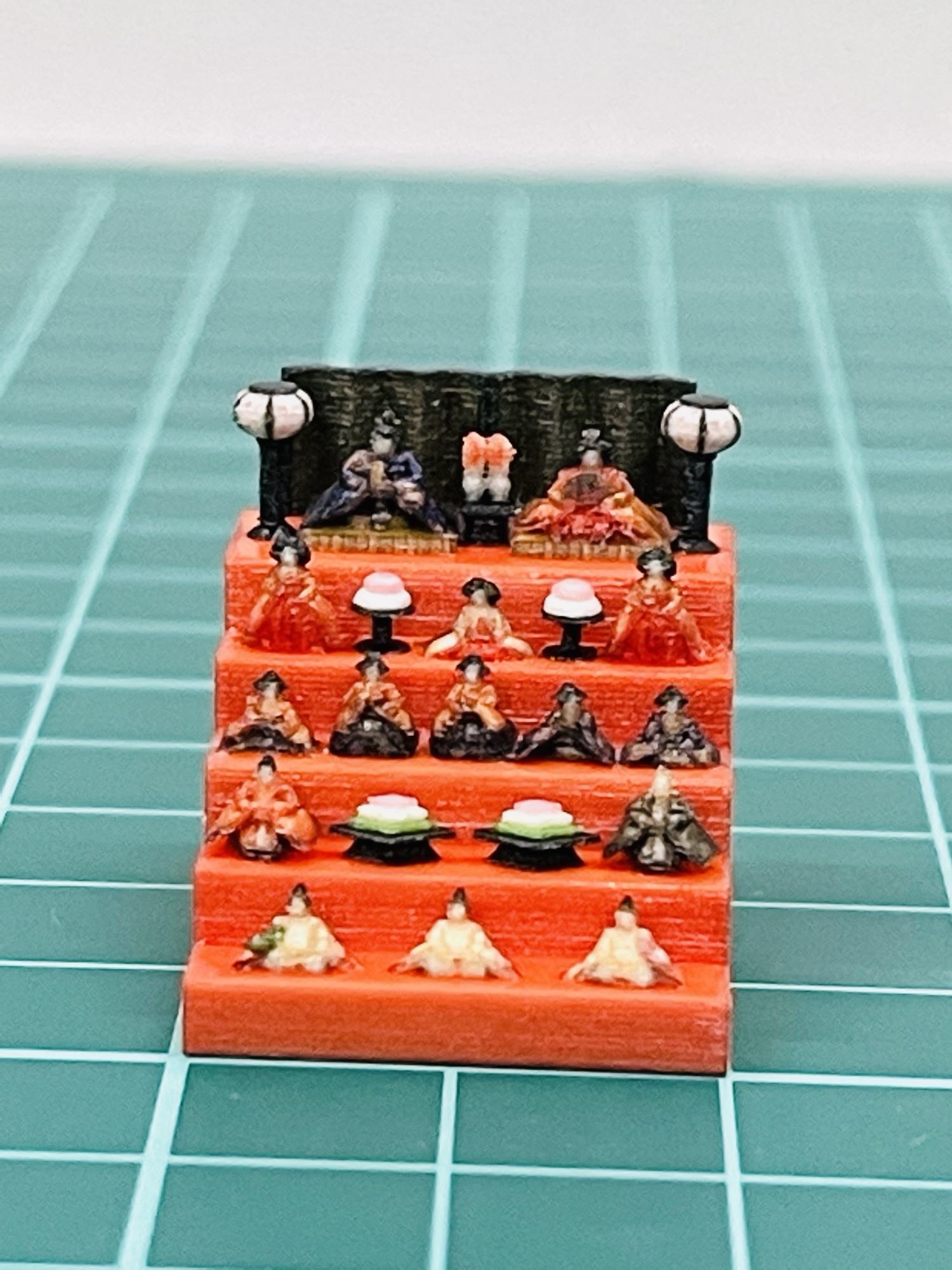 ミニチュアイメージ☆ミニチュア☆ミニミニひな人形☆横幅2cm☆ドール