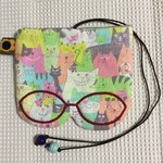刺繍のふわふわくるくるメガネケース(ご注文分)