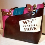 バイオレットピンク本革かばん