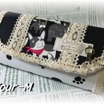 フレンチブルドッグ＆肉中　マグネットボタン