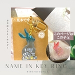 name in キーホルダー うさぎさんver.