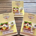 🐻ミニチュアフード　黄ぐまと白くまの弁当　キャラ弁