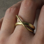 【新作】layerd ring wave　真鍮