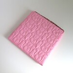 ◇いす用座布団◇くまステッチパステルPink×平ゴム花柄☆キルティング