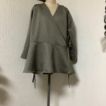 ハーフリネン　カシュクール　ペプラムチュニック💕