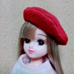 ドール用　ベレー帽　