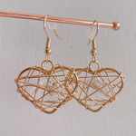 ピアス　あみあみハート