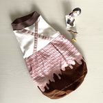 犬服　DS サロペット風ストロベリーチョコ　バルーン