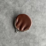 本革レザー ハンドメイド がま口コインケース 