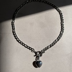 Heart chain necklace