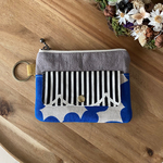 コインポーチ　北欧青いお花