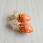 いちごのピアス　いちごのイヤリング