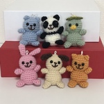 ちっちゃい動物ストラップ（くま　パンダ　かっぱ　うさぎ　いぬ　ねこ）