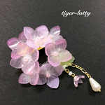 雨空の紫陽花＊*ピンクのブローチ