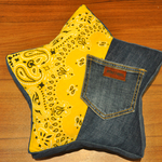    新作★　星形クッション　『DENISTAR』　 MINI