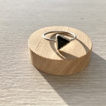 【再販】オニキス　三角形　silver925リング