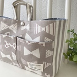 バッグインバッグ　Bag in Bag インナーバッグ　Ver.2 RiBBON グレージュ