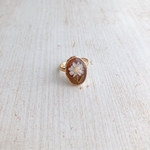 dryflower ring dark pink楕円/ドライフラワー  レジン
