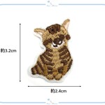 ES29-16 アップリケ ねこ ネコ 猫 刺繍 動物 アニマル シリーズ ハンドメイド 手芸 服飾 ワッペン 海外インポート アイロン リメイク アレンジ デザイン キッズ 入園 入学