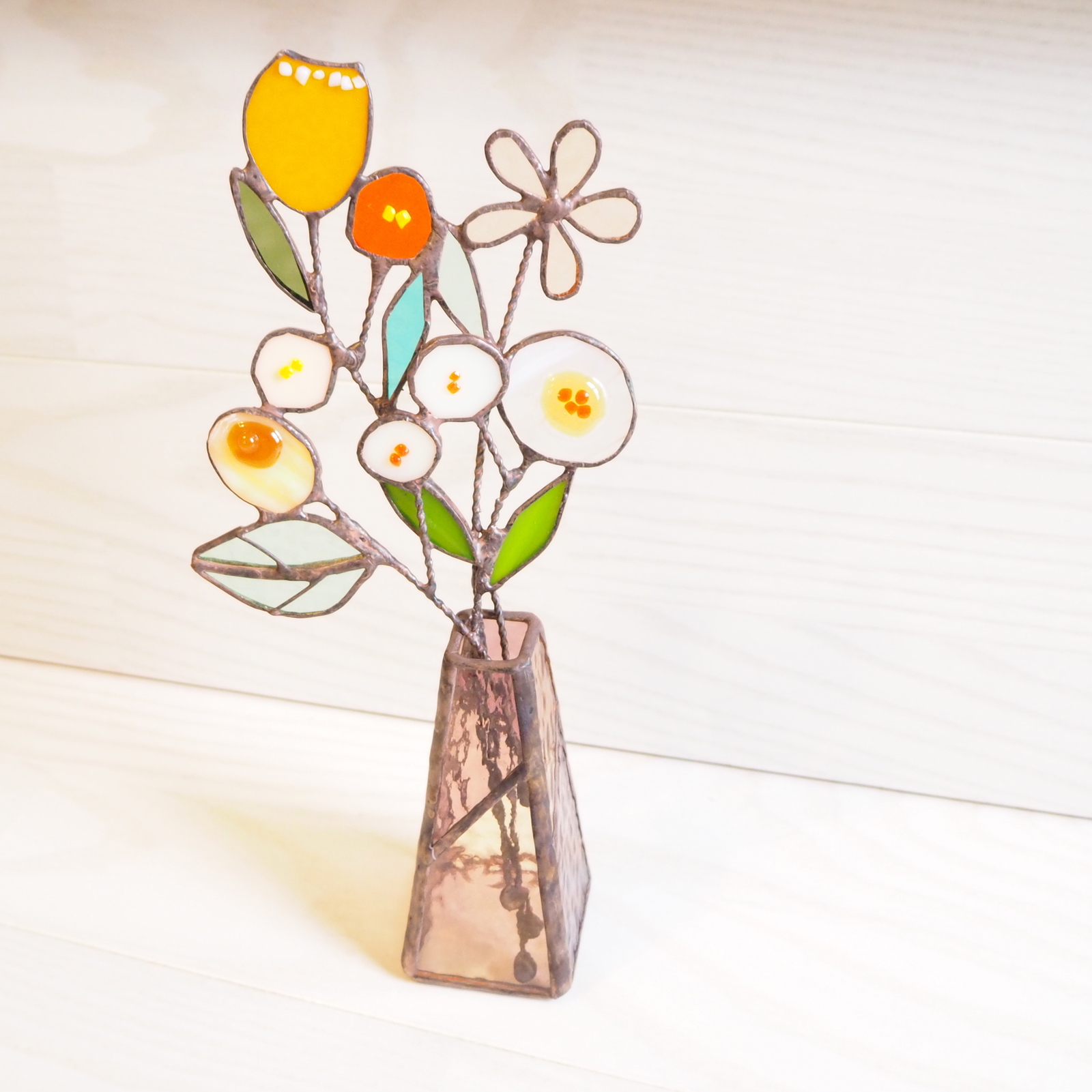 1年中枯れない、ステンドグラスの花束 - Unit Glass Studio | minne