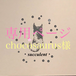 chocosaurus様専用ページです。