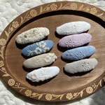 選べる1.2本セット flower刺繍パッチンピン