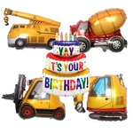 BIGサイズ働く車　バルーン　お誕生日飾り