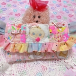 ぷにぷにキャンディ 通帳ケース ゆめかわ パッチワーク