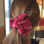 再7販❢﻿♡×100ボリュームUP✼﻿シュシュ♡ペイズリー✼﻿