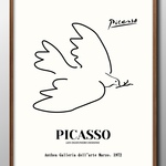 13048■ポスター　絵画　A3サイズ　『パブロ・ピカソ　平和の鳩』　アート　イラスト　デザイン　上級マット紙採用　北欧