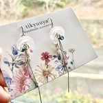桜の海月ピアス