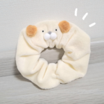 【300円OFF!!】【シュシュ】 ふわふわ！わんわん！ 【くま】