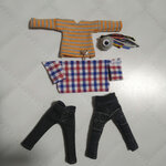 お洋服セットfeb2 《ねんどろいどどーる/オビツろいど/標準/脚長》