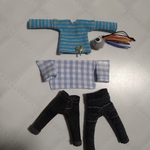 お洋服セットfeb11《ねんどろいどどーる/オビツろいど/標準/脚長》