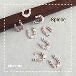 ホースシューチャーム / 馬蹄チャーム * シルバー / 8個
