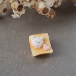 ミニチュア　ミニチュアフード　ミニチュアスイーツ　ミニチュアパン　ミニチュアケーキ　樹脂粘土　トーストのくまさん