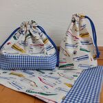 yumi-m5296様ご予約品＊ランチ3点セット＊新幹線＊オフホワイト