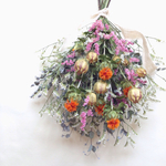 紅花とニゲラのスワッグ 