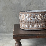 実物のお色味と違う場合があります] インド刺繍リボン　花　インド刺繍　スパンコール　刺繍リボン　リボン　りぼん　