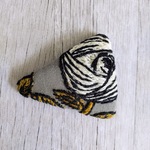 ミナペルホネン ヘアピン パッチンピン　rosy　トライアングル　プチギフト　プチプレゼント　北欧　刺繍