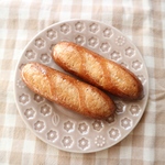 大きめ本物パンのミニチュア＊フランスパン生地のバタール
