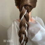 パール　ロング　タッセル　ヘアパーツ　ヘアクリップ　ヘアアクセサリー　ヘアアレンジ　ウェディング　結婚式　成人式髪飾り　卒業式髪飾り　七五三髪飾り　発表会　パーティー　髪飾り　ヘア　パール髪飾り　白