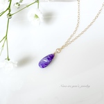 14kgf  Charoite necklace
