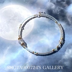 🌙✨［再販8］ブルームーンストーン　シングル　ブレスレット　ペリステライト　#minne_new