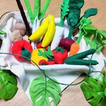 フェルトままごと　野菜&果物屋さんセット