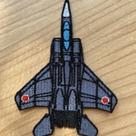 戦闘機刺繍ワッペン　小