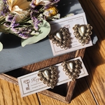 【sale】vintage gold ﾎﾞﾀﾝﾋﾟｱｽ  ﾎﾞﾀﾝｲﾔﾘﾝｸﾞぼたん ﾎﾞﾀﾝ